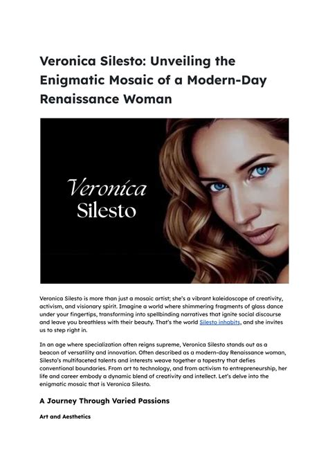 veronika silesto|Veronica Silesto: The Rising Star